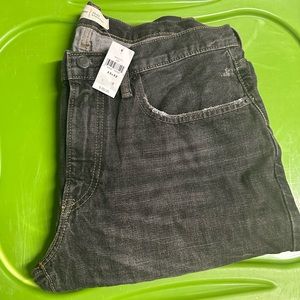 Gap Mens Washed Black Straight Jean